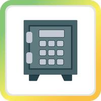 Safe Lock Creative Icon Design vector