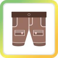 Shorts Creative Icon Design vector