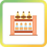 Bottle Rack Creative Icon Design vector