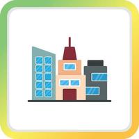 Property Building Creative Icon Design vector