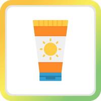 Sunscreen Creative Icon Design vector