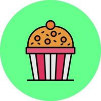 diseño de icono creativo de cupcake vector