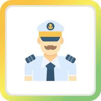 Captain Creative Icon Design vector