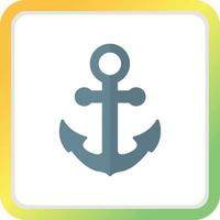 Anchor Creative Icon Design vector