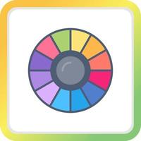 diseño de icono creativo de círculo de color vector