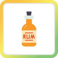 Rum Creative Icon Design vector