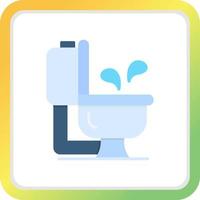 Toilet Creative Icon Design vector