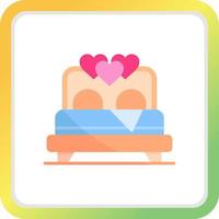 Bed Creative Icon Design vector