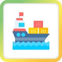 Ship Creative Icon Design vector