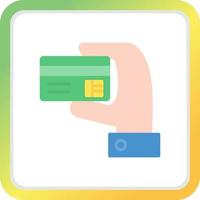 Credit Card Creative Icon Design vector