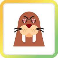 Walrus Creative Icon Design vector