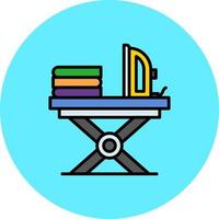 Iron Table Creative Icon Design vector