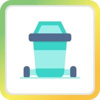 Dustbin Creative Icon Design vector