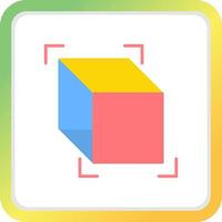 3d Cube Creative Icon Design vector