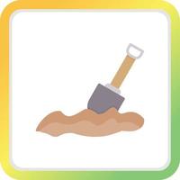 Digging Creative Icon Design vector