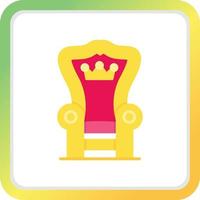 Throne Creative Icon Design vector