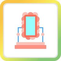 Mirror Creative Icon Design vector