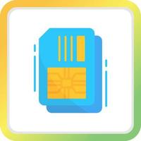 Simcard Creative Icon Design vector