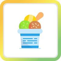 Ice Cream Creative Icon Design vector