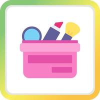 diseño de icono creativo de bolsa de maquillaje vector