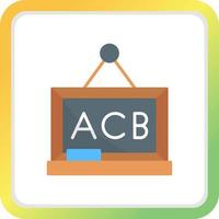 Blackboard Creative Icon Design vector