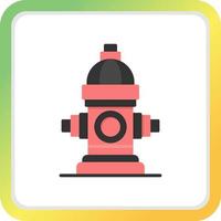 Fire Hydrant Creative Icon Design vector