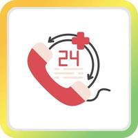 Emergency call Creative Icon Design vector