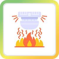 diseño de icono creativo de alarma de incendio vector