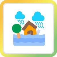 Flood Creative Icon Design vector