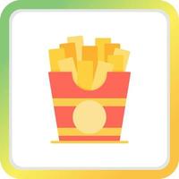 French Fries Creative Icon Design vector