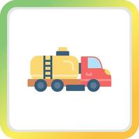 Tanker Truck Creative Icon Design vector
