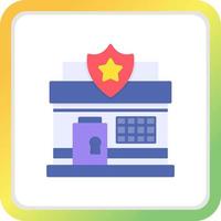 Police Station Creative Icon Design vector