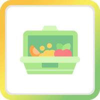 Lunch Box Creative Icon Design vector