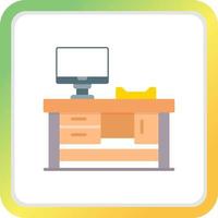 Work Table Creative Icon Design vector