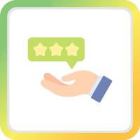 Customer Review Creative Icon Design vector