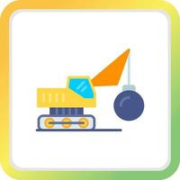 Demolish Creative Icon Design vector