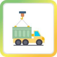 Container Truck Creative Icon Design vector