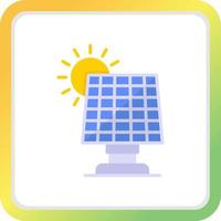 Solar Panel Creative Icon Design vector