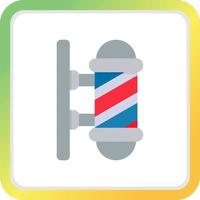 Barber Pole Creative Icon Design vector