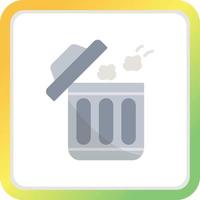 Throwing Trash Creative Icon Design vector