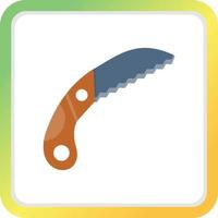 Pruning Saw Creative Icon Design vector