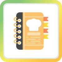 Recipe Book Creative Icon Design vector