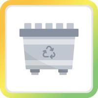 Recycling Bin Creative Icon Design vector