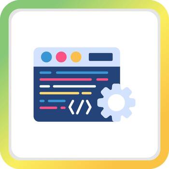 diseño de icono creativo de desarrollo vector