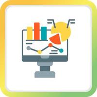 Data Analytics Creative Icon Design vector