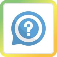 Question Creative Icon Design vector