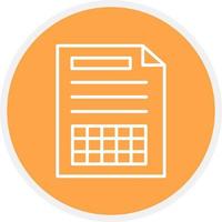 Spreadsheet Creative Icon Design vector