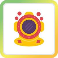 Diving Helmet Creative Icon Design vector