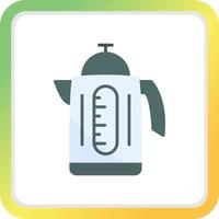 Electric Kettle Creative Icon Design vector