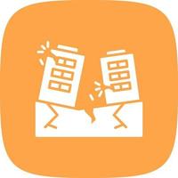 Earthquake Creative Icon Design vector